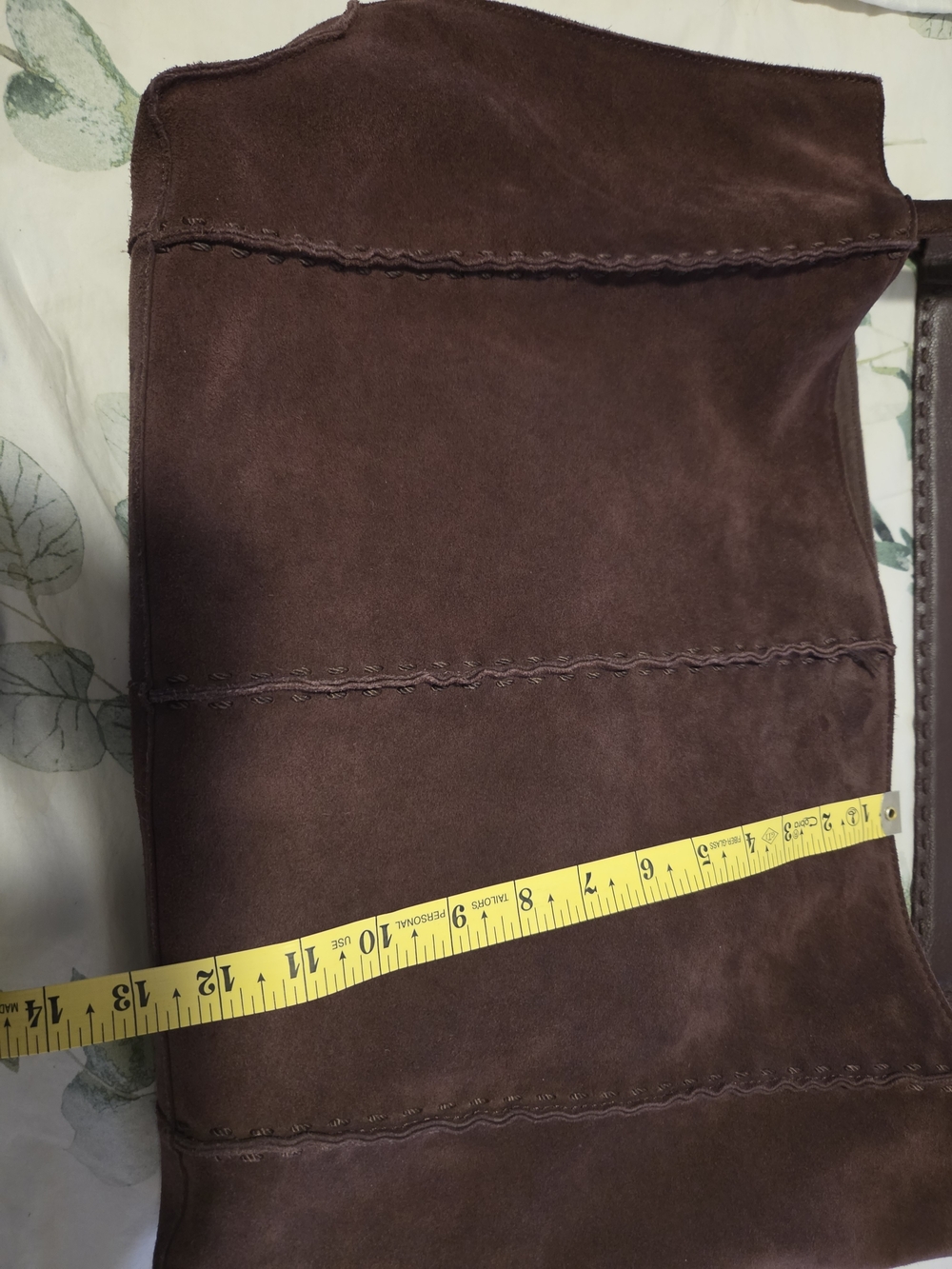 The Sak Los Feliz Large Tote Suede Hobo Bag in Dark Brown - Picture 14 of 16